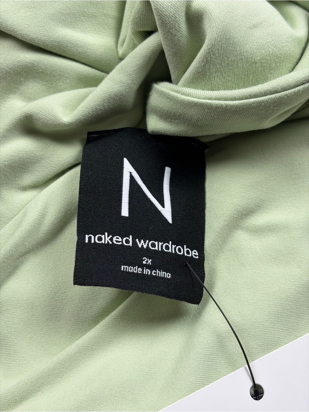 NWT Naked Wardrobe Bare Tank Bodysuit Sage Green 2x - Picture 7 of 10